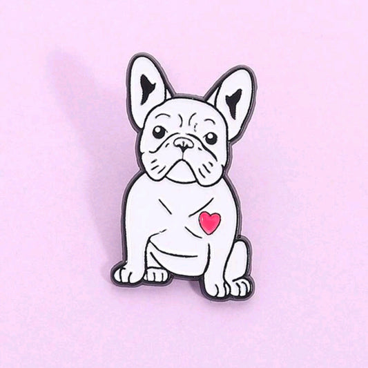 White French Bulldog Pin