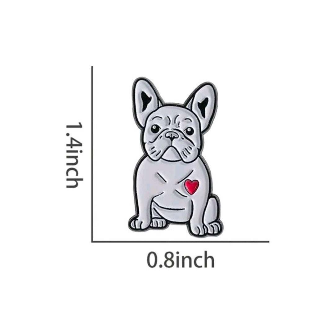 White French Bulldog Pin