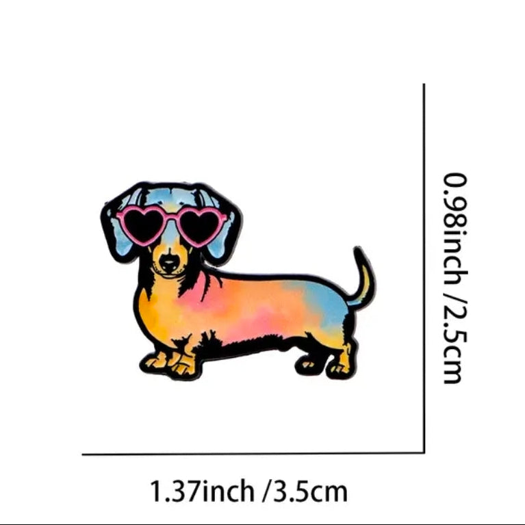 Cool Dachsund Dog Pin