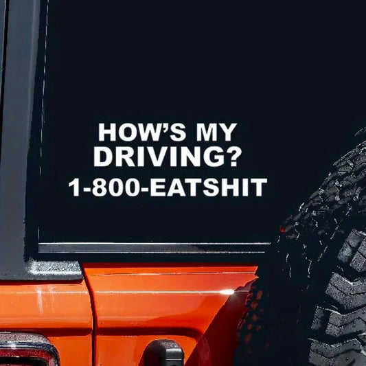 How's My Driving Sticker