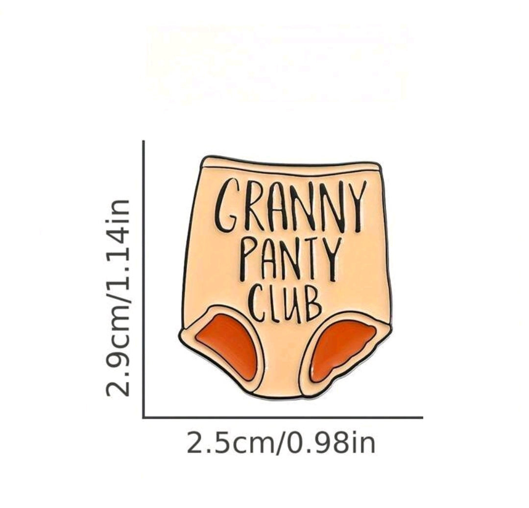 Granny Panty Club Pin