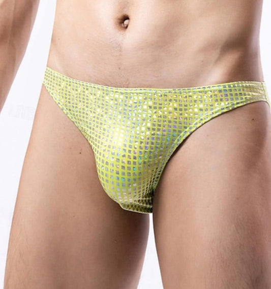 Men's Sexy Plaid Pattern Underwear