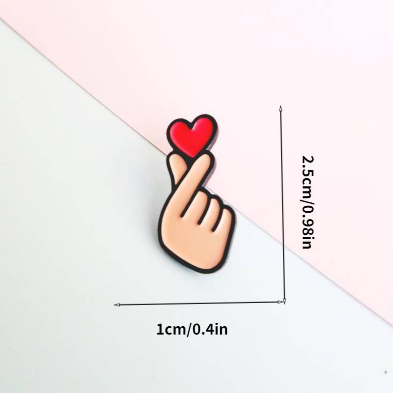 Heart and Finger Pin