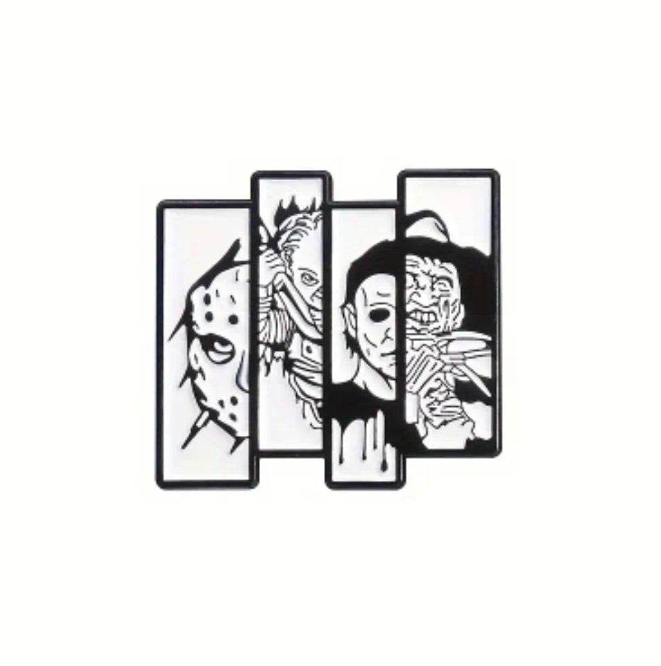 Halloween Movie Characters Pin