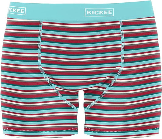 KicKee Men's Boxer Briefs-Christmas Stripe