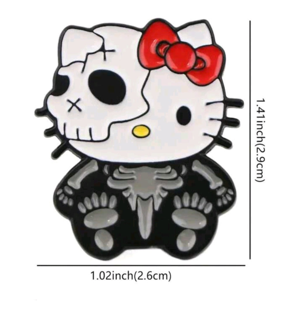 Cute Halloween Kitty Cat Pin