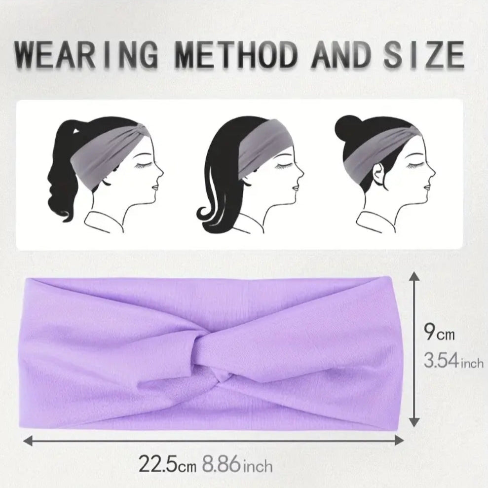 Boho Knot Headband-Lavender