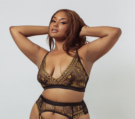 Kilo Brava Embroidery Bralette-Lioness