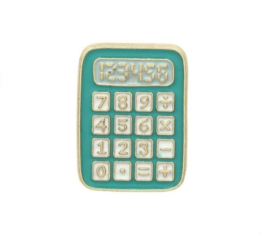 Cartoon Calculator Pin