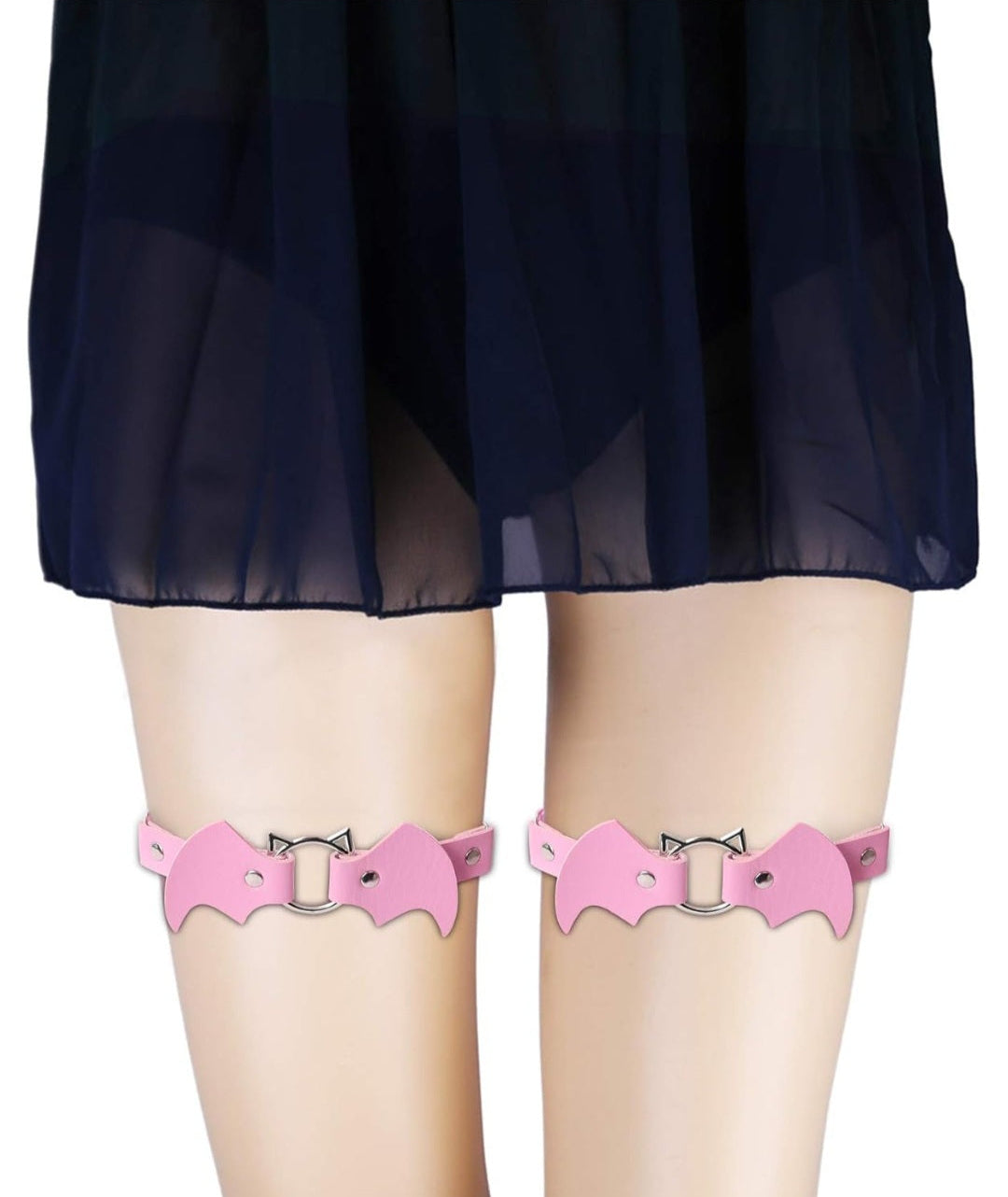 Pink Bat Thigh Garter
