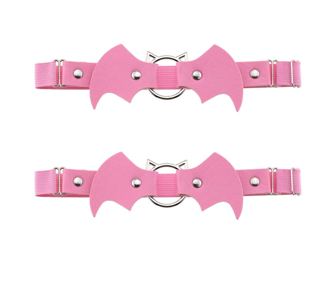 Pink Bat Thigh Garter