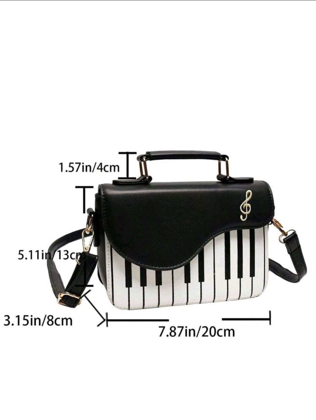 Mini Piano Key Novelty Bag