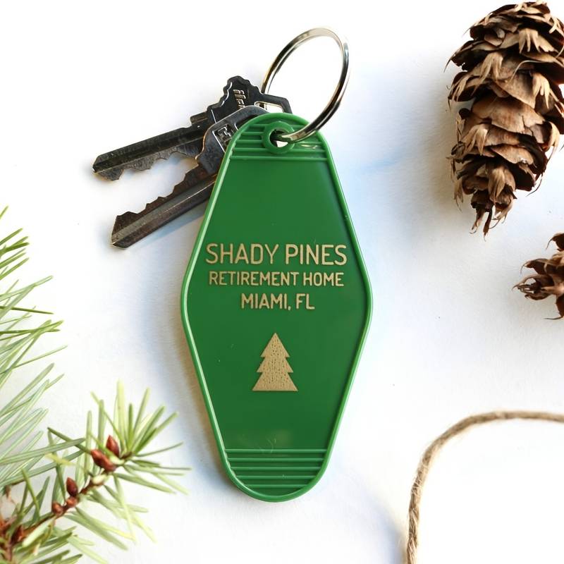 Shady Pines Keychain-Green