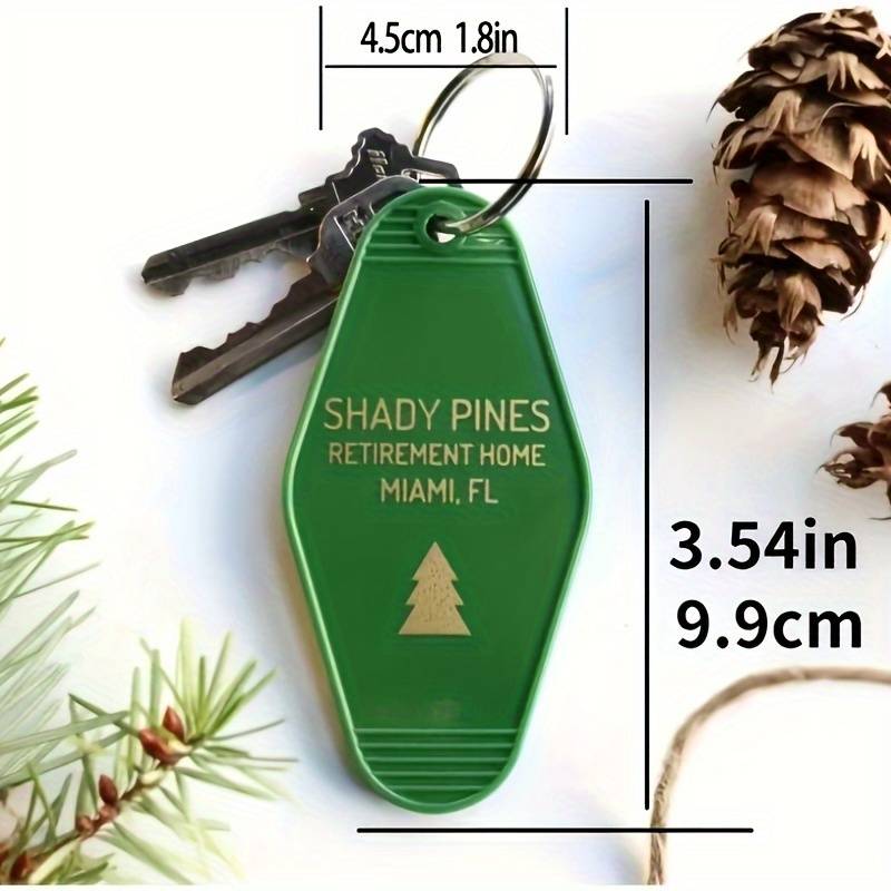 Shady Pines Keychain-Green