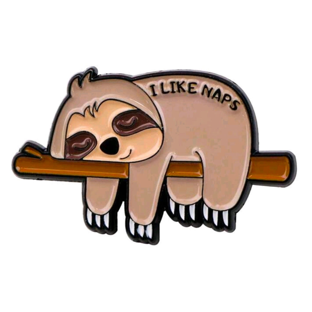 I Like Naps Sloth Pin