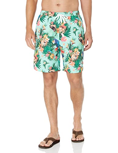 LRG (Limited Research Group) Swim Shorts-Colorful Tropical Jungle