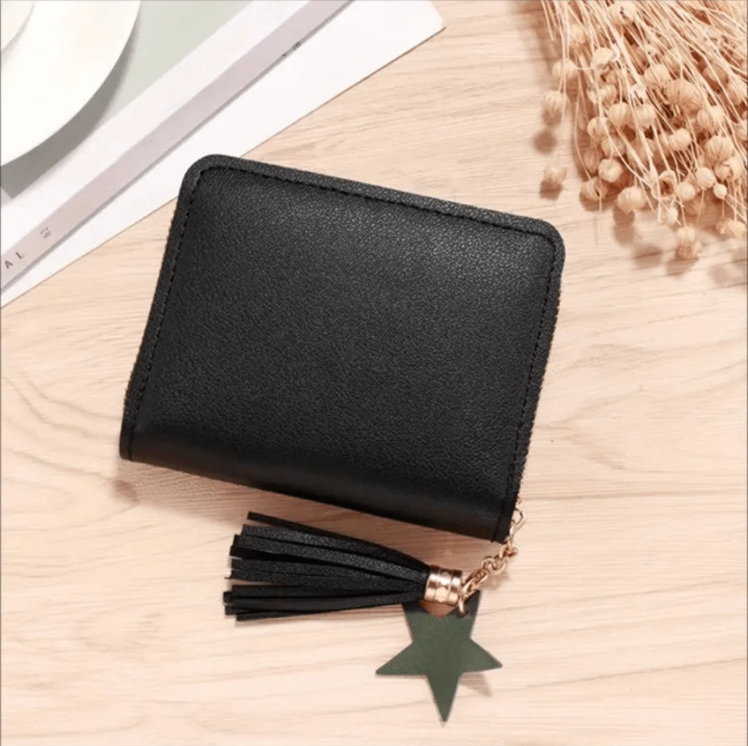 Heart Pattern Wallet-Black